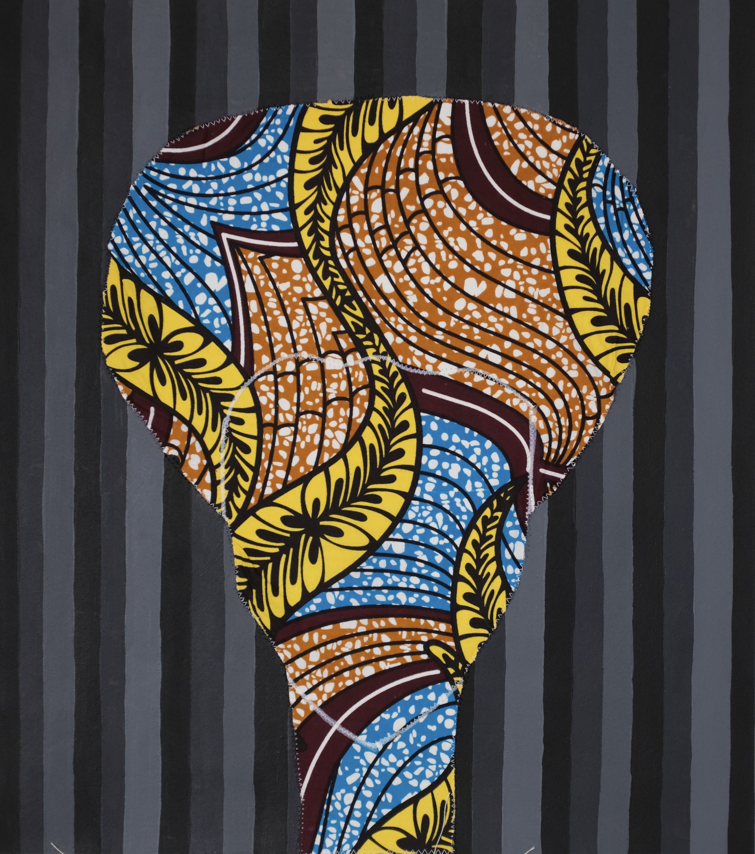 Through, 2024 (2:2).  (24" x 21.5")