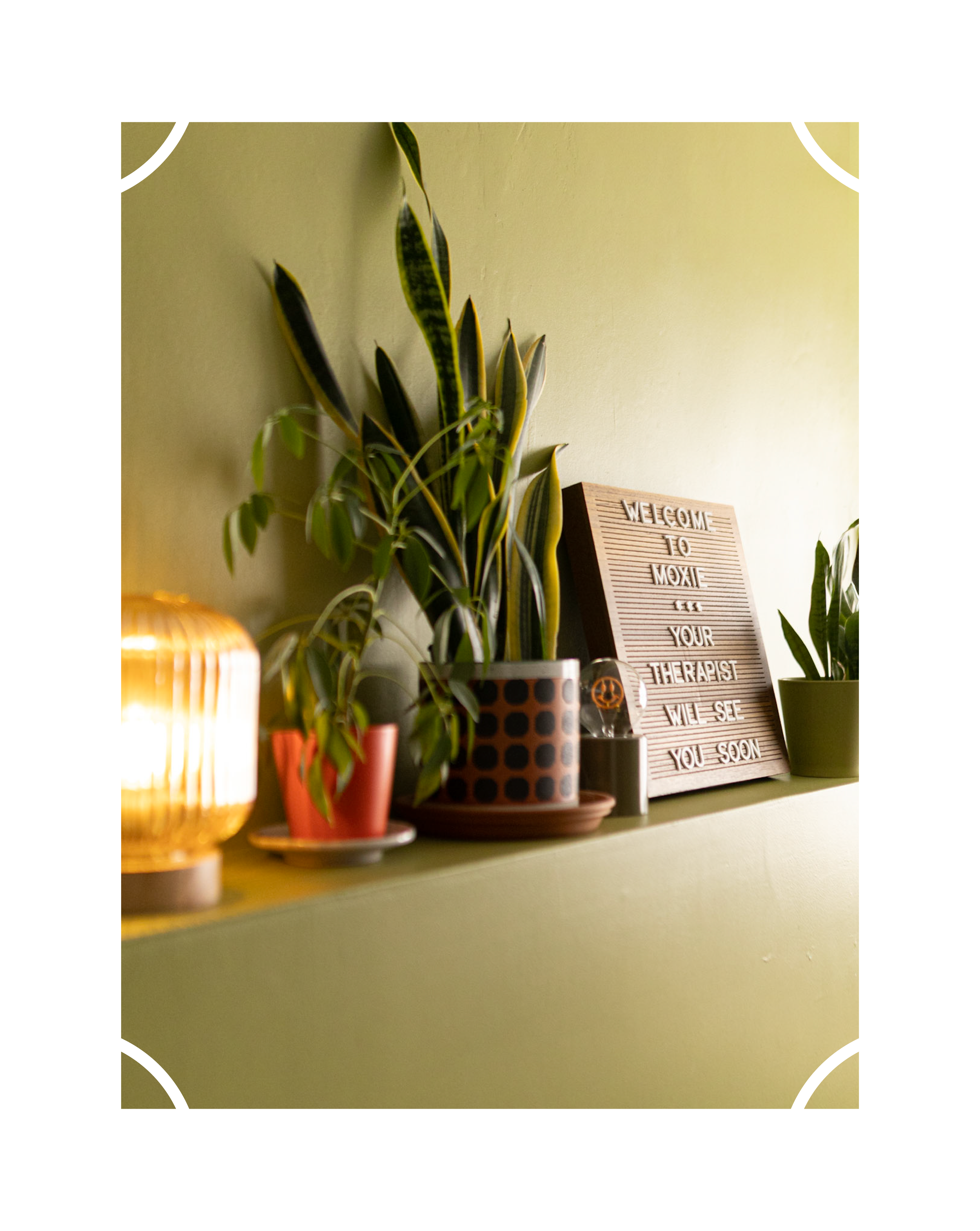 Cute decorations at Moxie Counseling in Wichita, Kansas