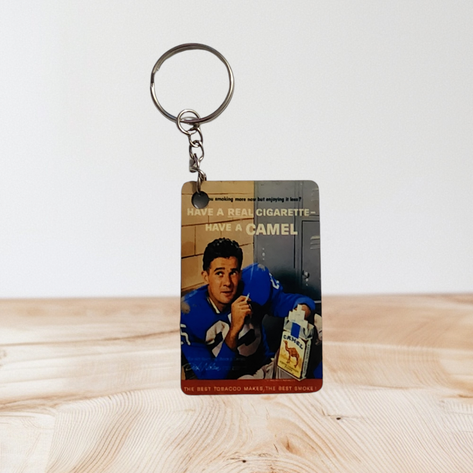 Vintage Camel Cigarette ad keychain