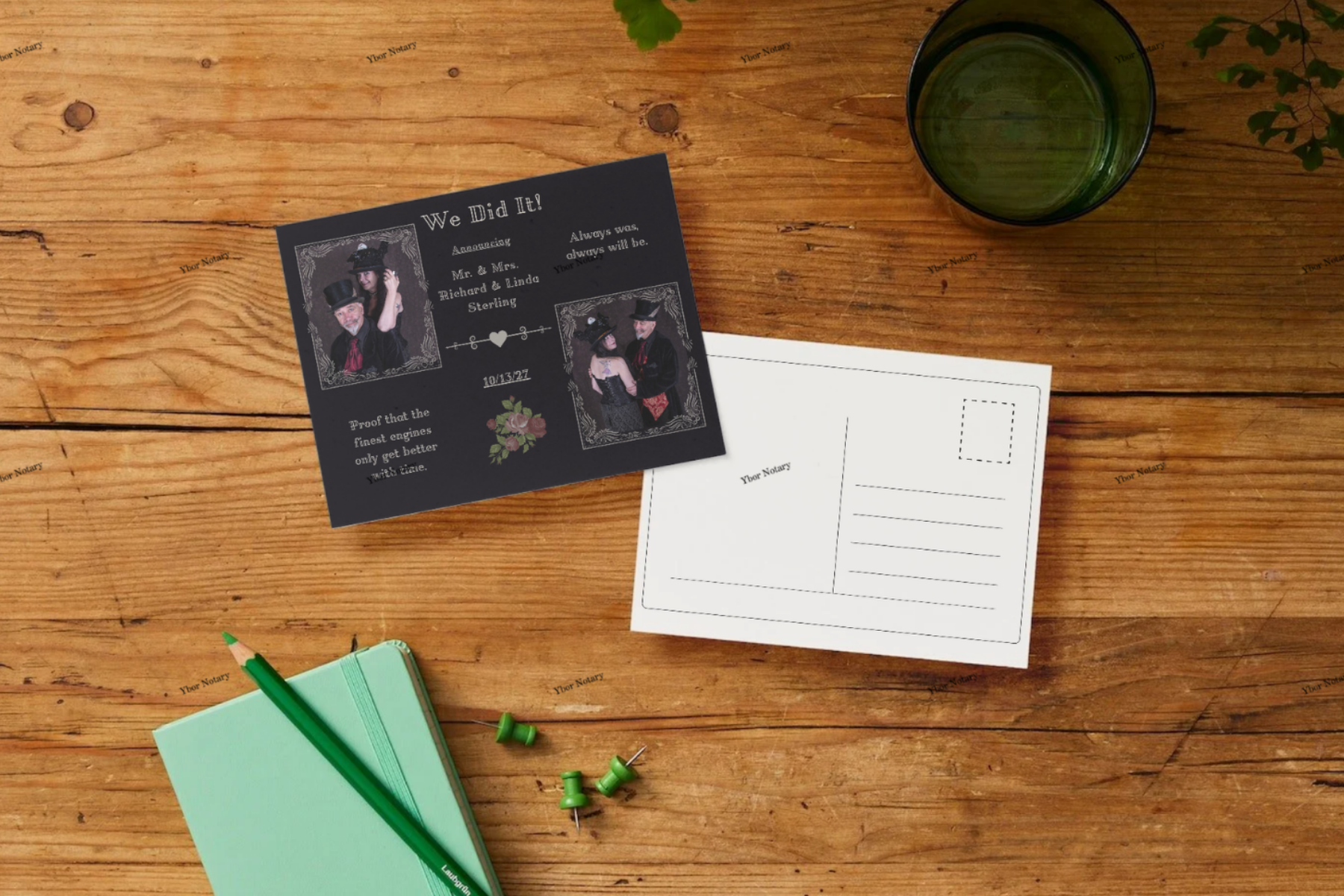 Elopement Announcement Postcard