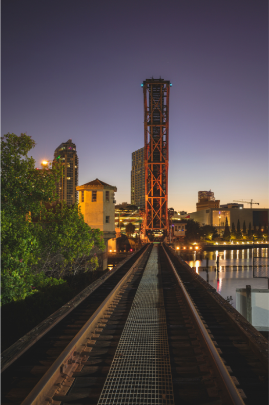 Downtown Tampa Train Bridge