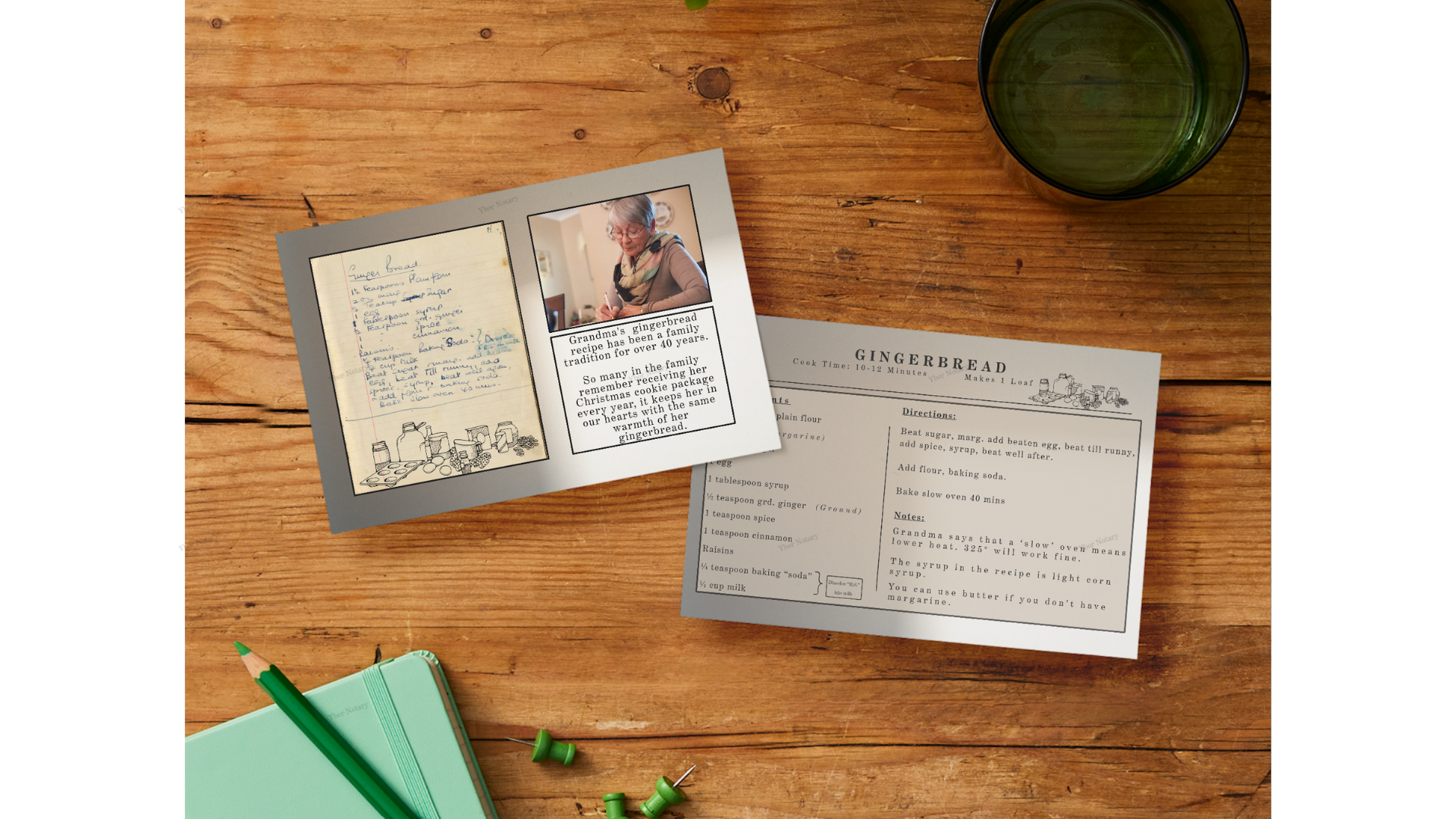 Recipe Card - Keepsake - 4x6