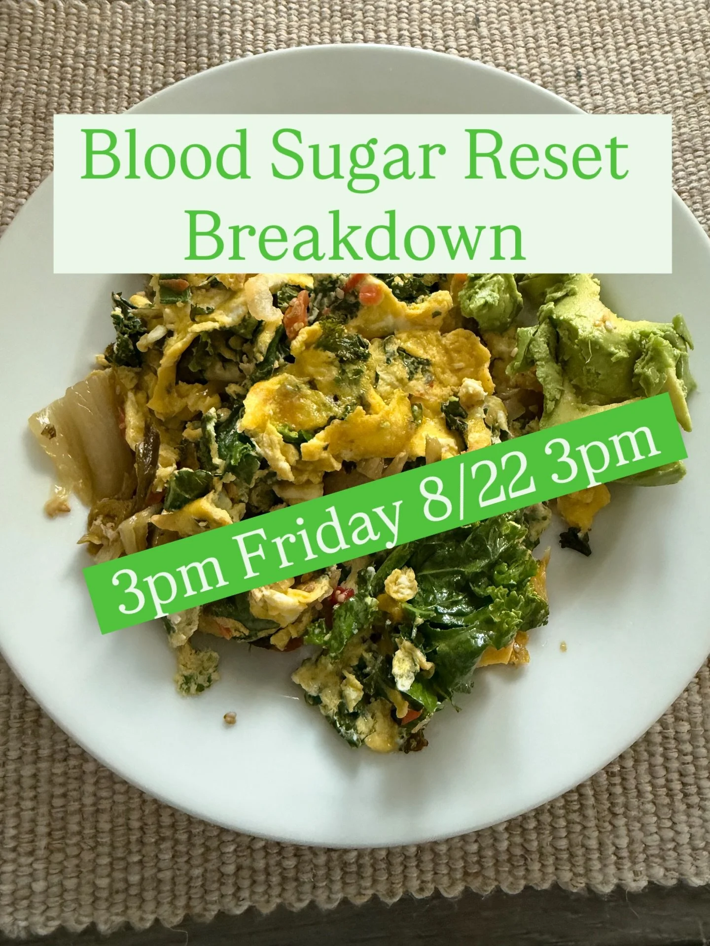 Your energy, cravings, and mood aren&rsquo;t willpower problems &mdash; they&rsquo;re blood sugar problems. 🔑
I&rsquo;m going LIVE today to preview my 30-Day Blood Sugar Reset &mdash; a brand-new program designed to help you balance your body and re