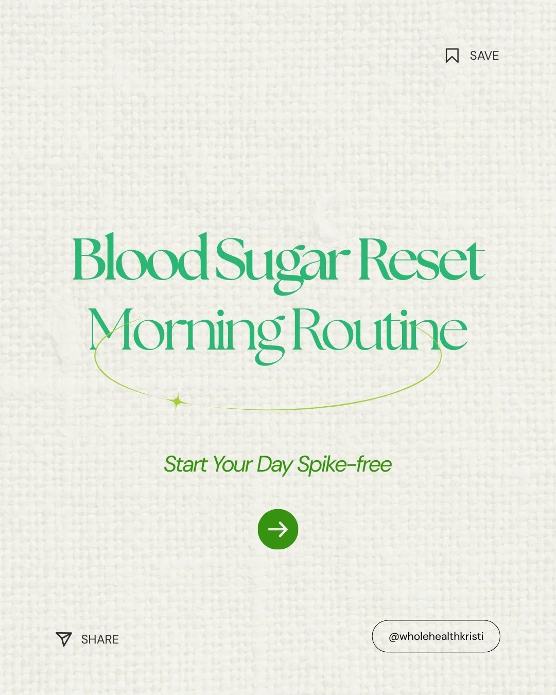 If you think blood sugar is just about food you might be missing a big problem.

Blood sugar is influenced by what you do before you ever take a bite:
&bull; How you wake up
&bull; Your stress response
&bull; Light exposure
&bull; Hydration
&bull; Mo