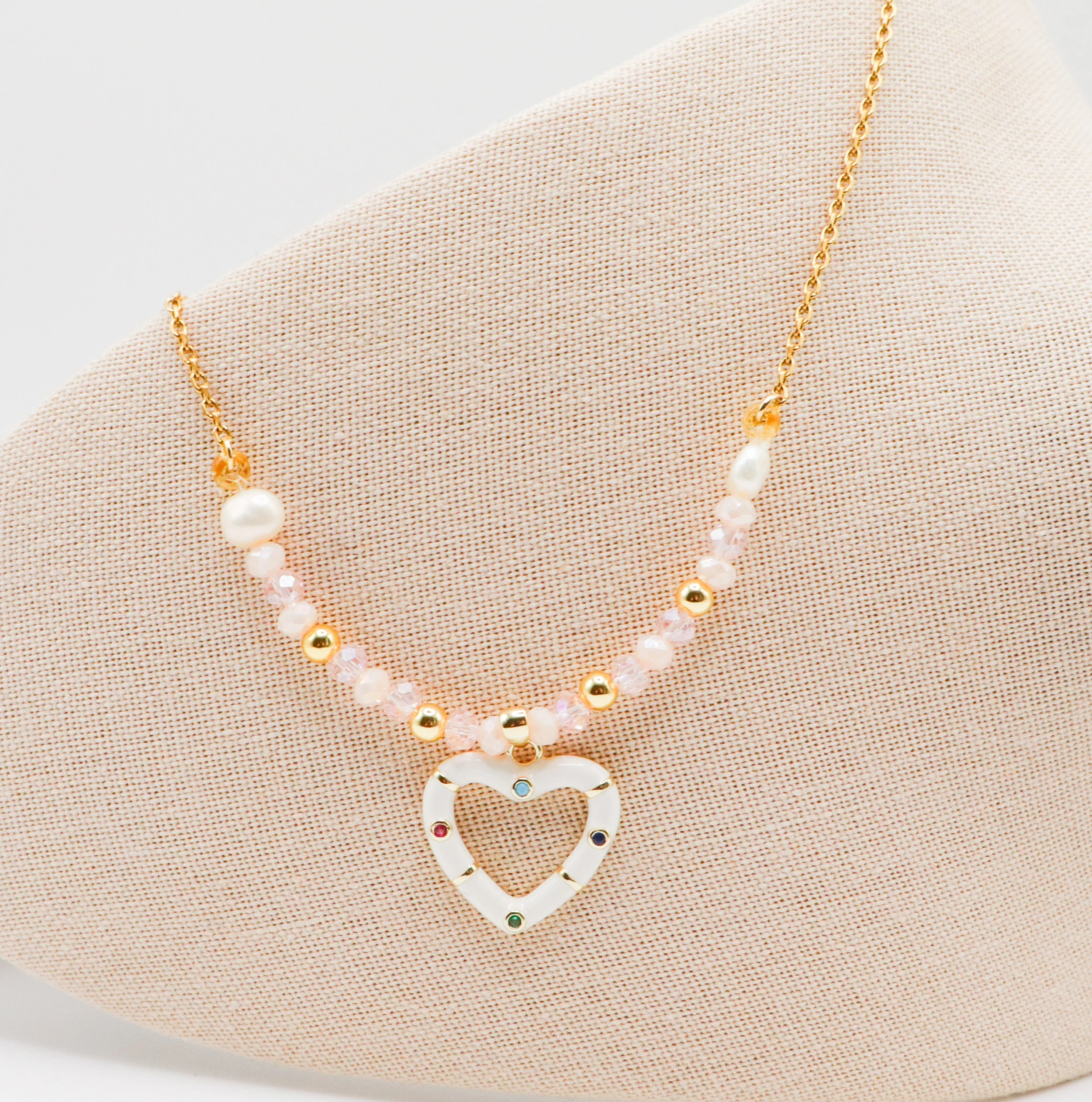 Blush Heart Necklace