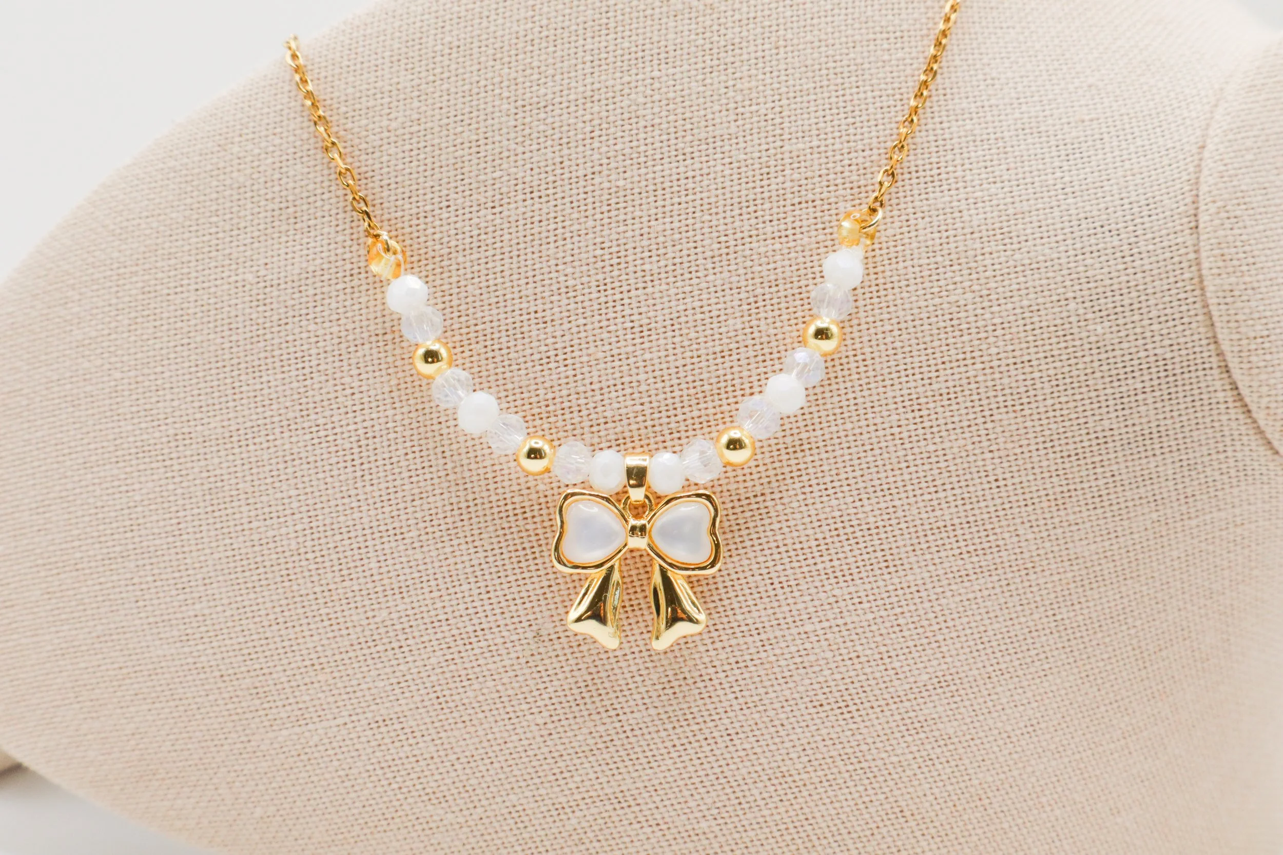 Ivory Bow Necklace