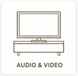 Audio and video equipment rental icon — Los Angeles & Orange County