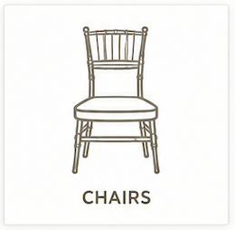 Event chair rental icon — Los Angeles & Orange County