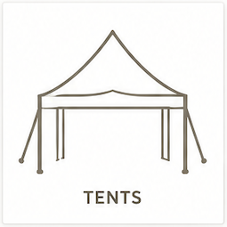 Tent rental icon — Los Angeles & Orange County