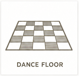 Dance floor rental icon — Los Angeles & Orange County