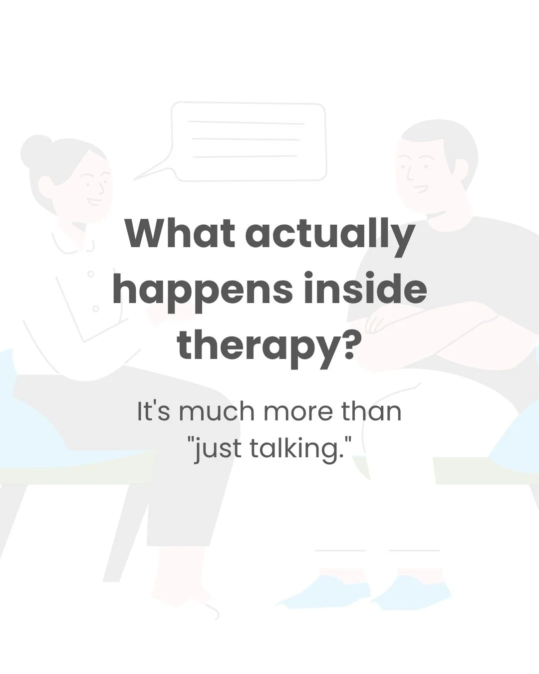 A lot of people come into their first session expecting to talk and be told what to do. That's not really how it works.

Therapy is less about answers and more about attention. Slowing down enough to notice the pattern underneath the problem. Asking 