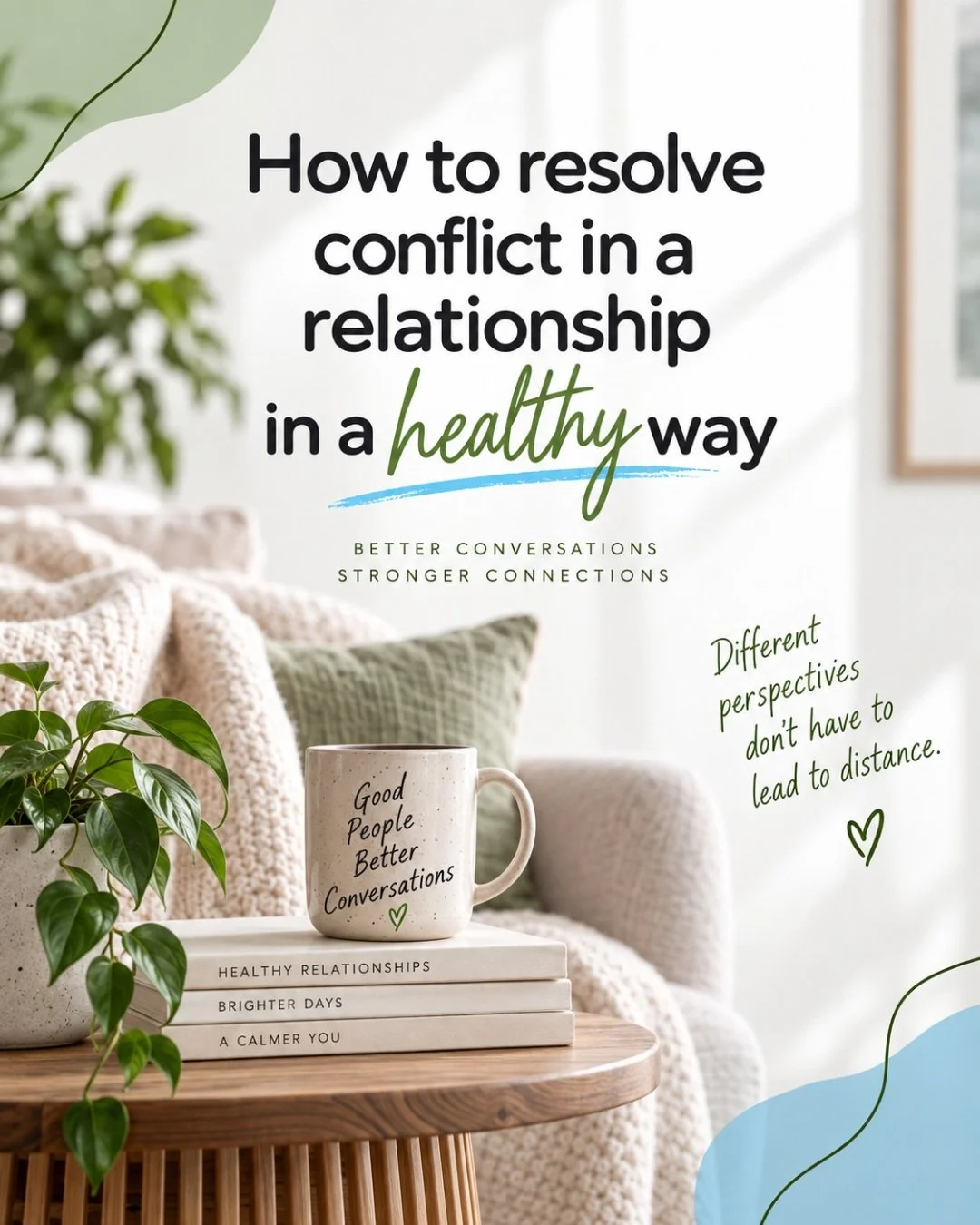 Conflict is normal in relationships. How we handle it matters. 💚

Healthy conflict isn&rsquo;t about avoiding difficult conversations or always agreeing. It&rsquo;s about being able to communicate what you&rsquo;re feeling, listen to the other perso