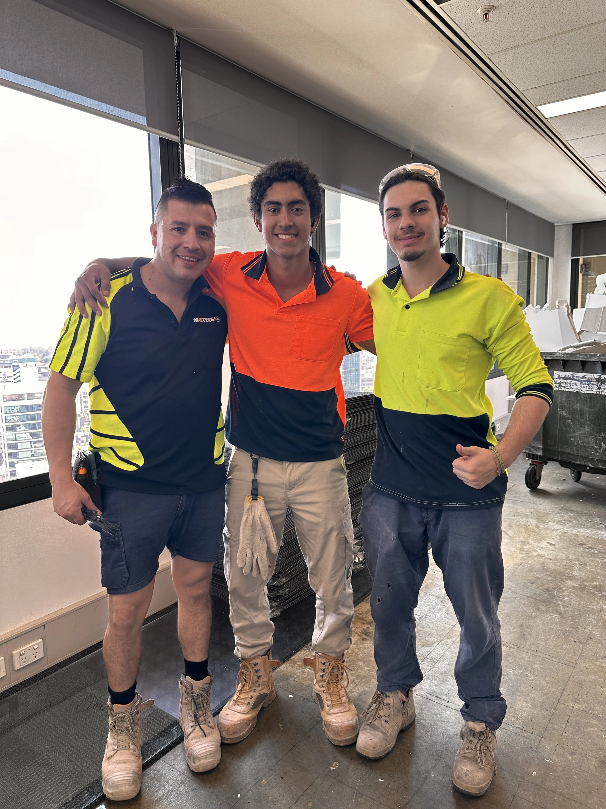 Masterson Crew at an internal demolition site in Brisbane CBD.