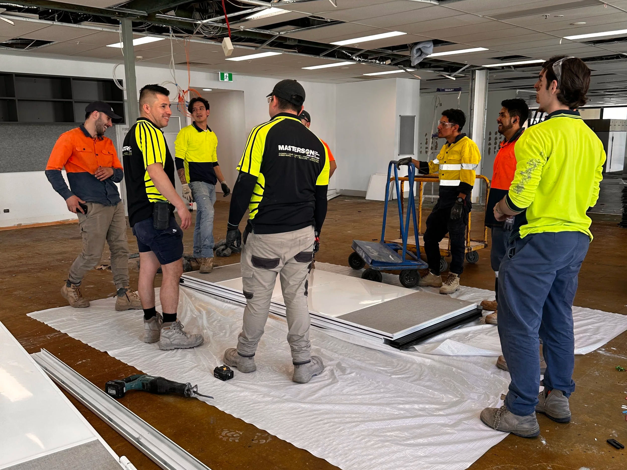 Masterson team on site 