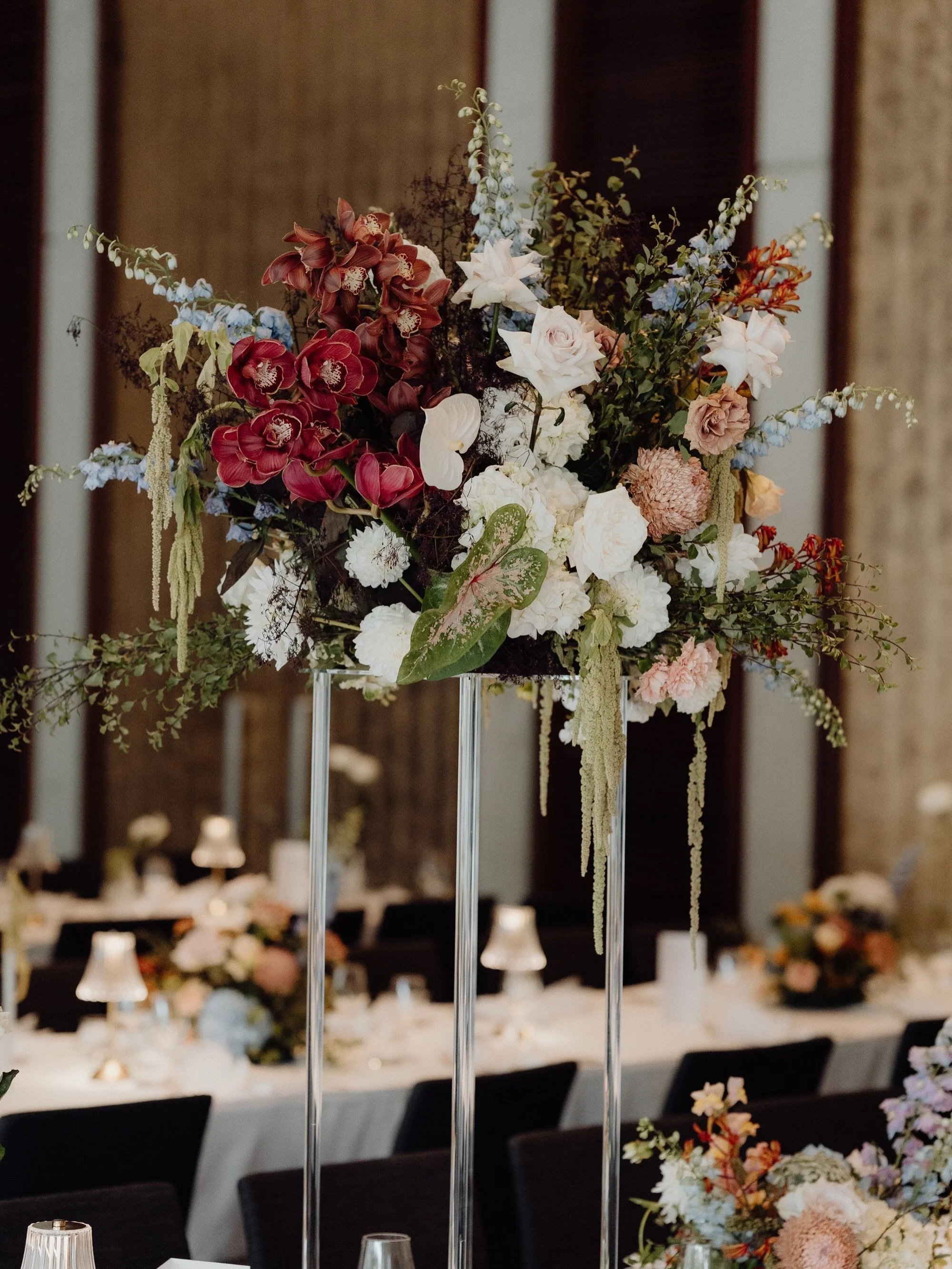 Karina &amp; James 

A dream team made it all come to life:
Photography: @across_the_forest
Dress: @natalierosebridal 
Makeup: @amycapedamakeup
Hair: @cassandra_suliana
Cake: cakesofyourdreams 
Venue: @nationalgalleryaus
Florals: @thedustandthegypsy

