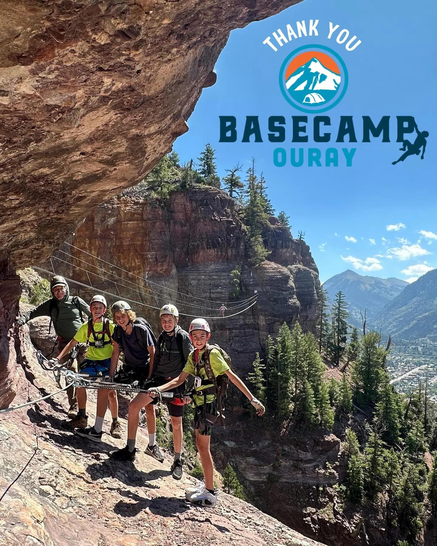 Thank you to Basecamp Ouray!

For the second year in a row, our entire @heybasaltmiddleschool 8th grade class will head to Basecamp Ouray&rsquo;s private Via Ferrata course this September. We are especially grateful to Logan and the @basecamp_ouray t
