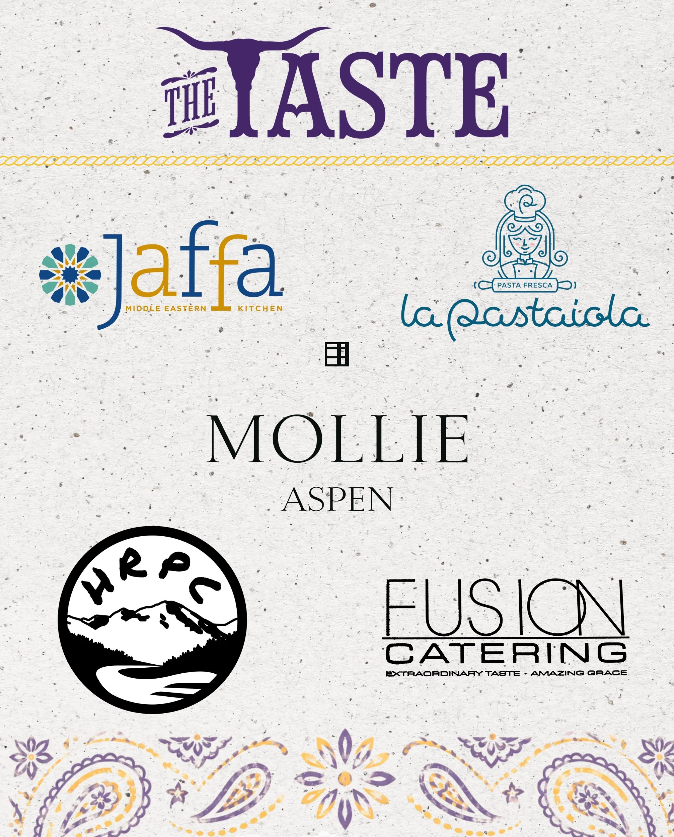 Tag a foodie! Round two of the restaurant roundup is here!

A look at more of the valley&rsquo;s best kitchens for The Taste, and this crew is bringing the goods. Thank you to:

Jaffa Middle Eastern Kitchen
La Pastaiola
Petit Trois Aspen/Mollie Aspen