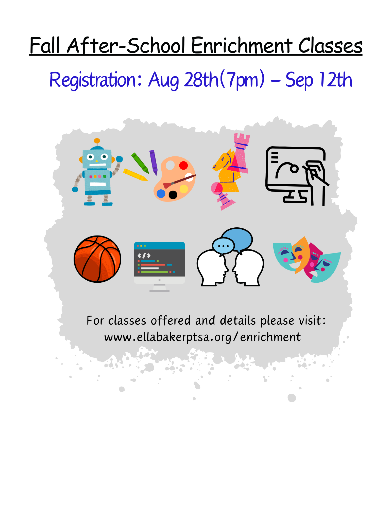 Fall After-school Enrichment Registration