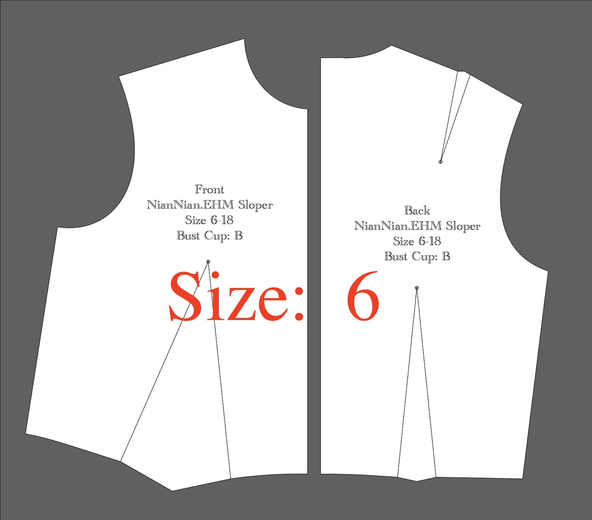 Industry Standard Sloper Size 6