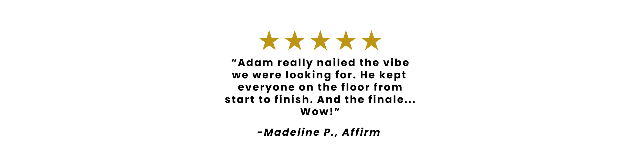 NYC Holiday Party DJ - Review - Affirm