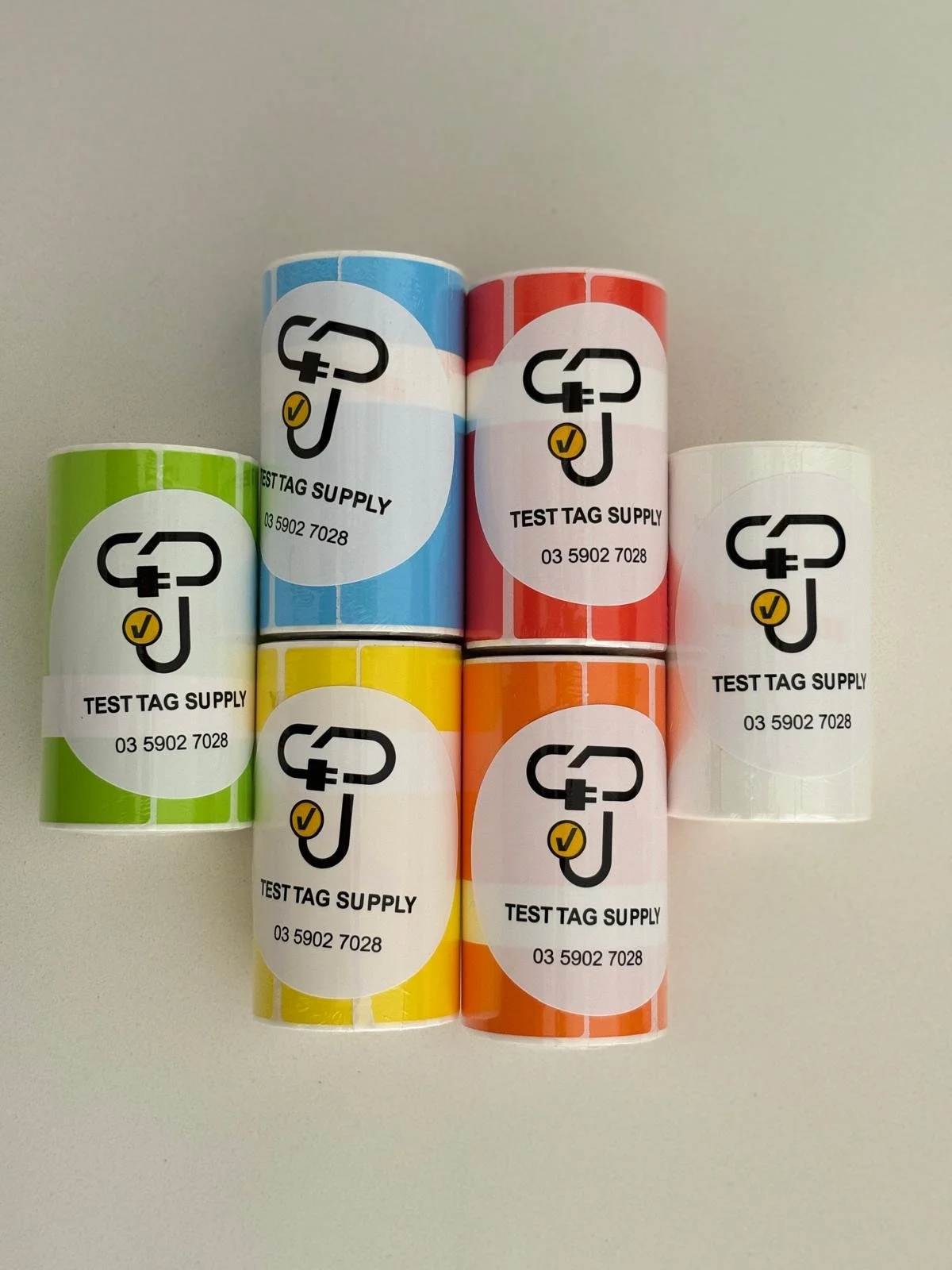 Direct thermal labels for test and tag industry which compatible with most industry recognised printers such as Zebra, Seaward, Toshiba and os on.