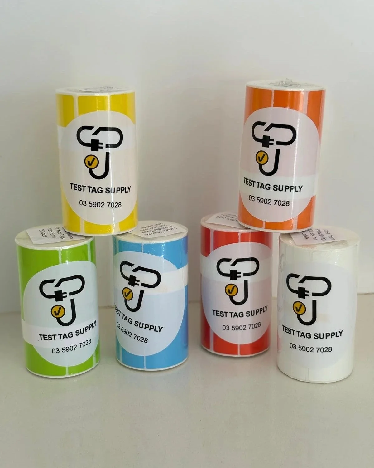 Direct Thermal Test & Tag Label (250 per roll) - Zebra, Seaward, Toshiba