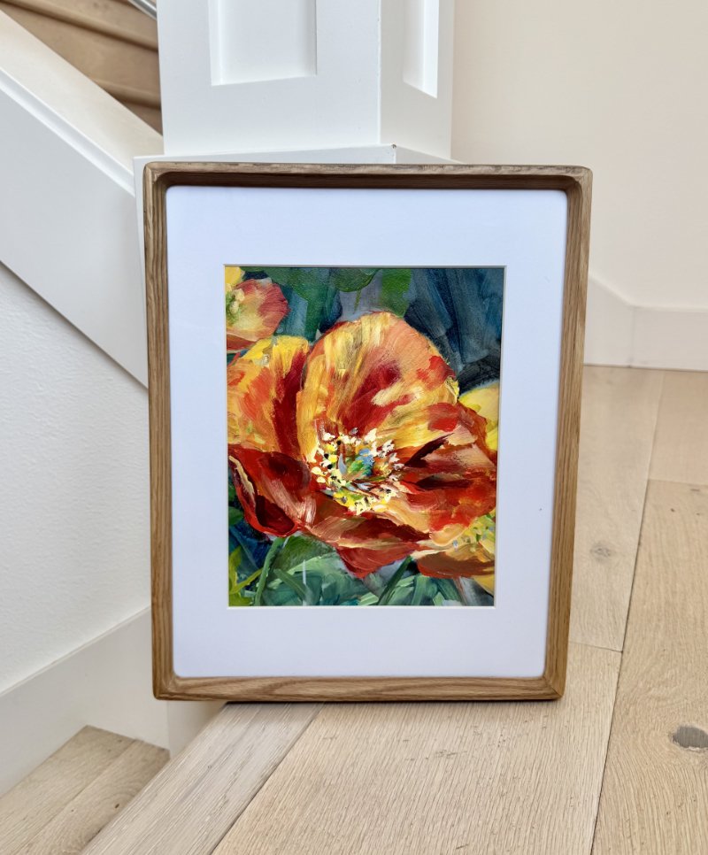 Orange Poppy 8"x10" (Frame 11"x14")