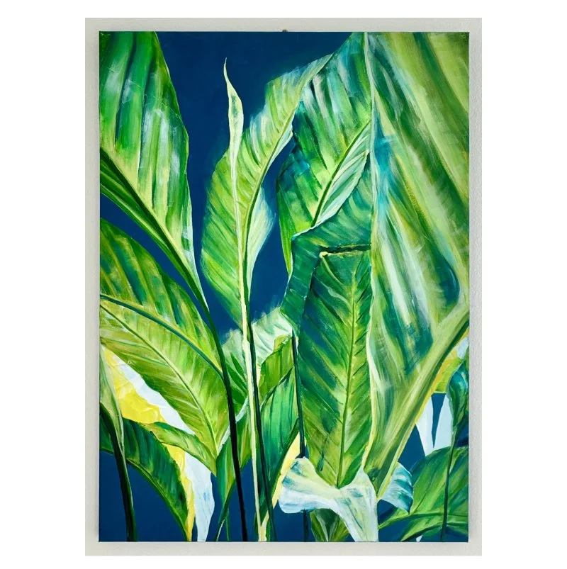 Peace Lily Blue v2 24" x 36"