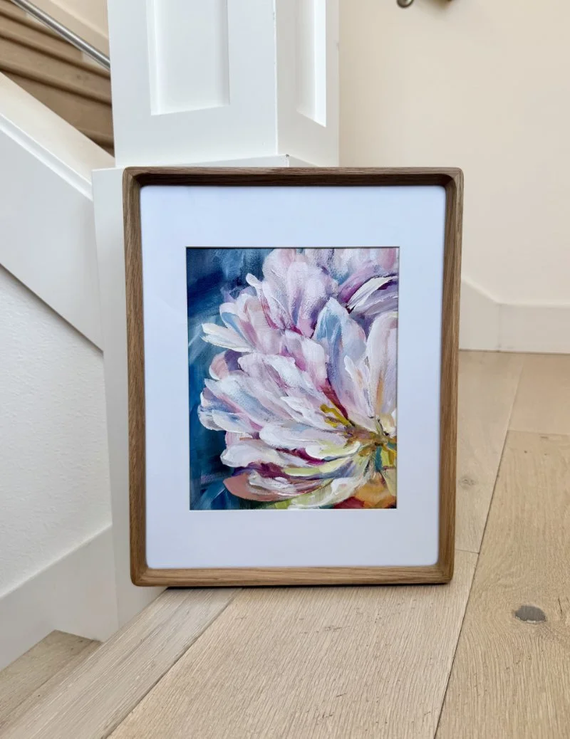 Peony framed - 11x14 mat 8x10 original.jpg