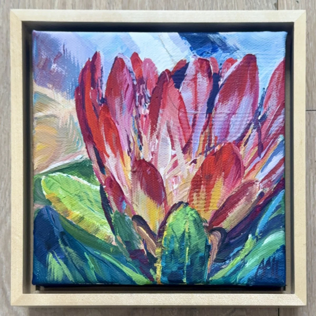 Tropical Jewel signed 6x6 framed.jpg