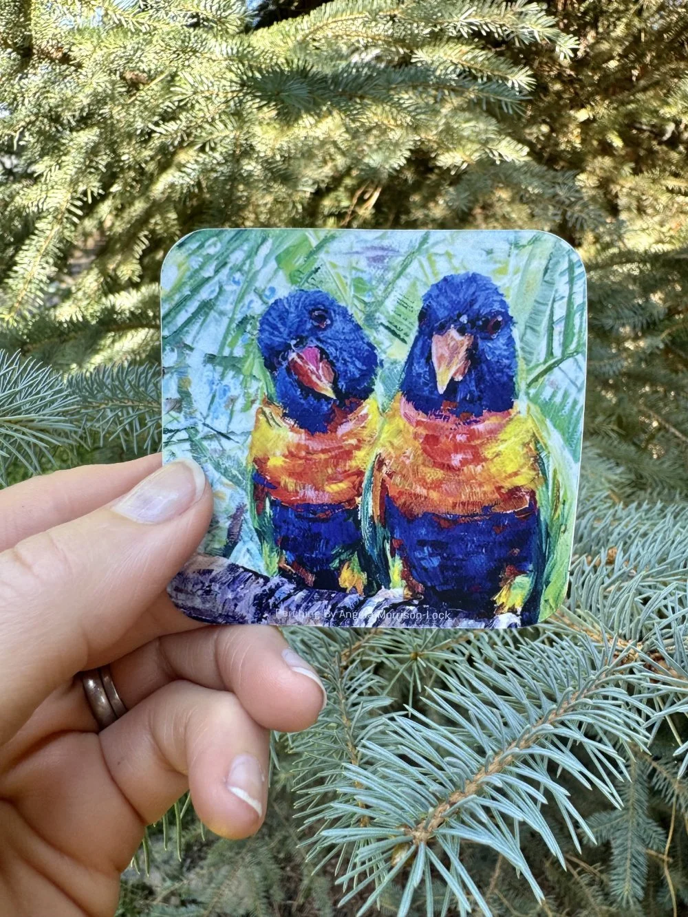 Perching 3" x 3"