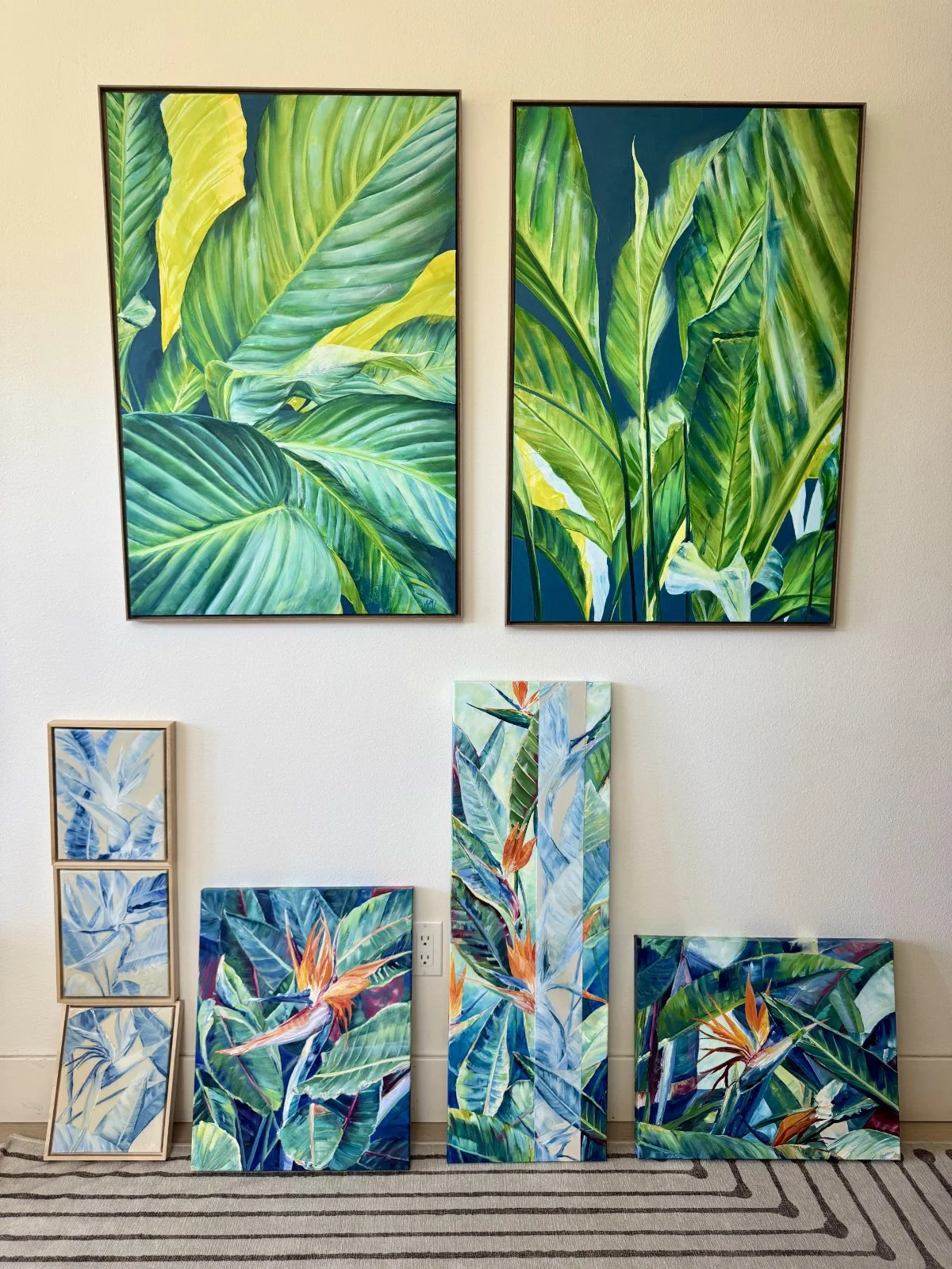 Tropical Paradise collection - blues and greens.jpg