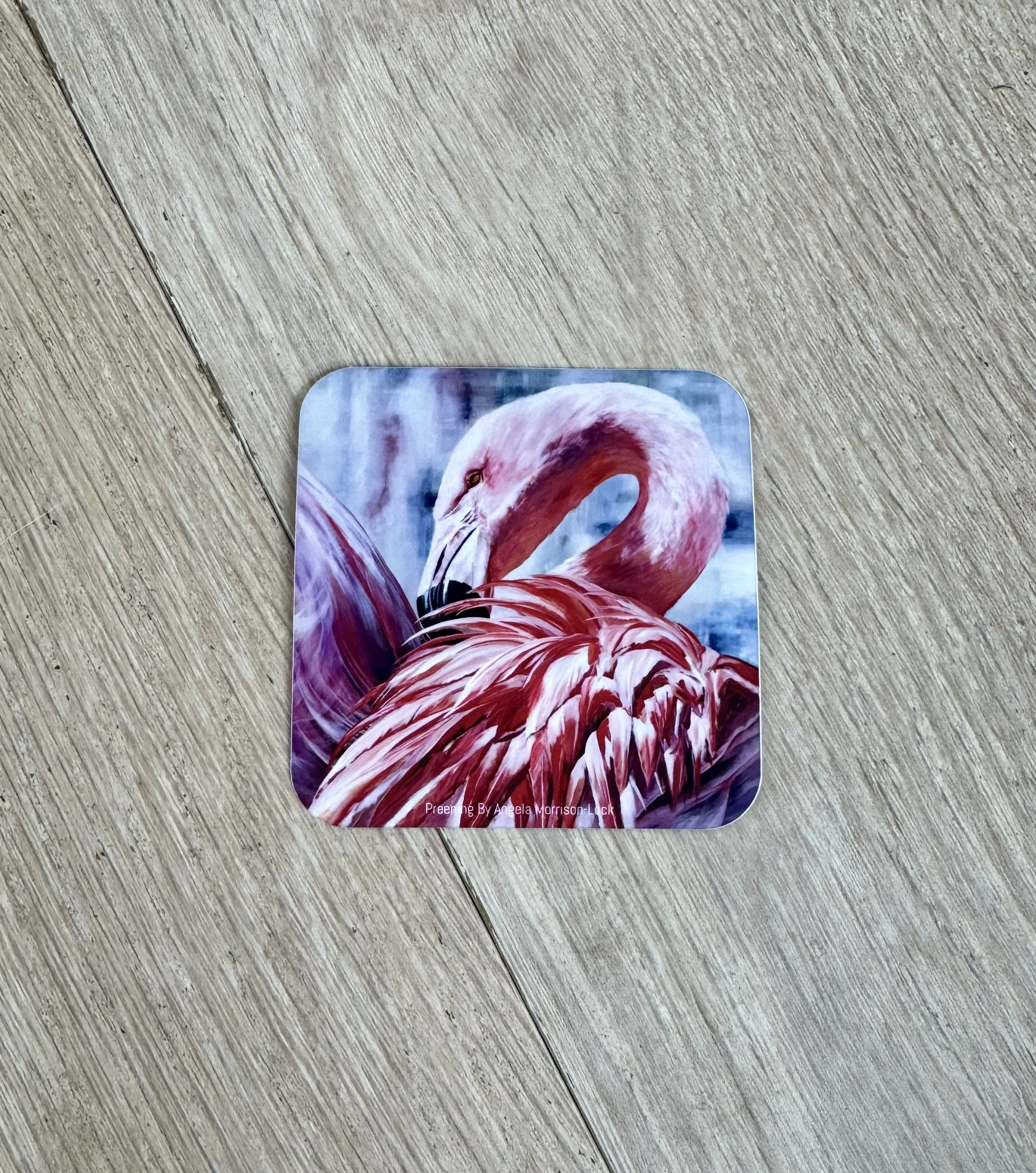 Preening 3" x 3"
