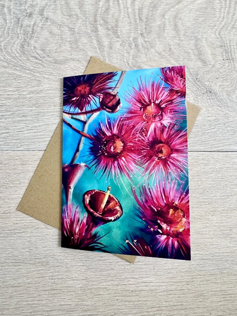 Flowering Gum Tree - Greeting Card 5" x 7"
