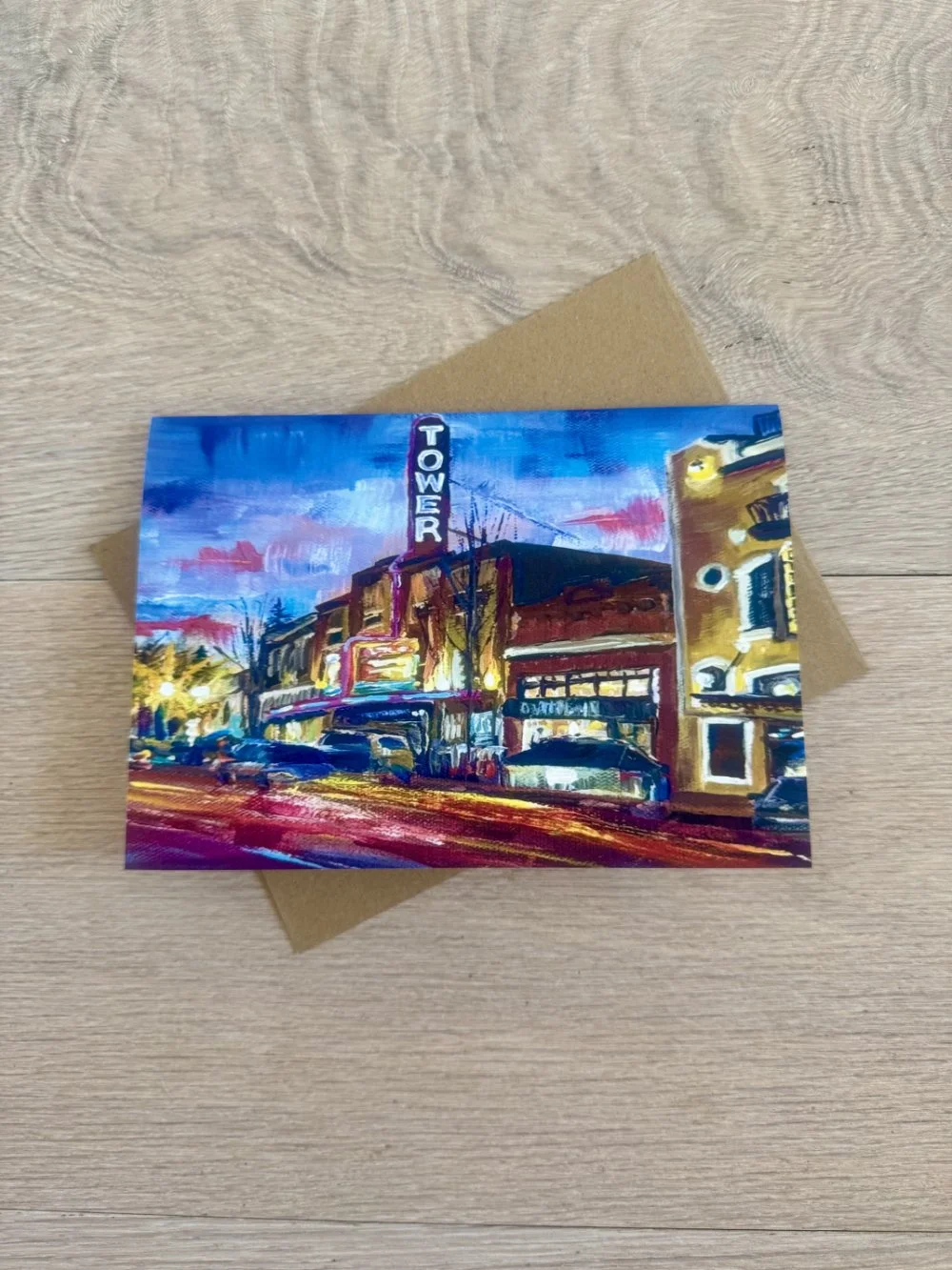 Tower Theater - Greeting Card 5" x 7"