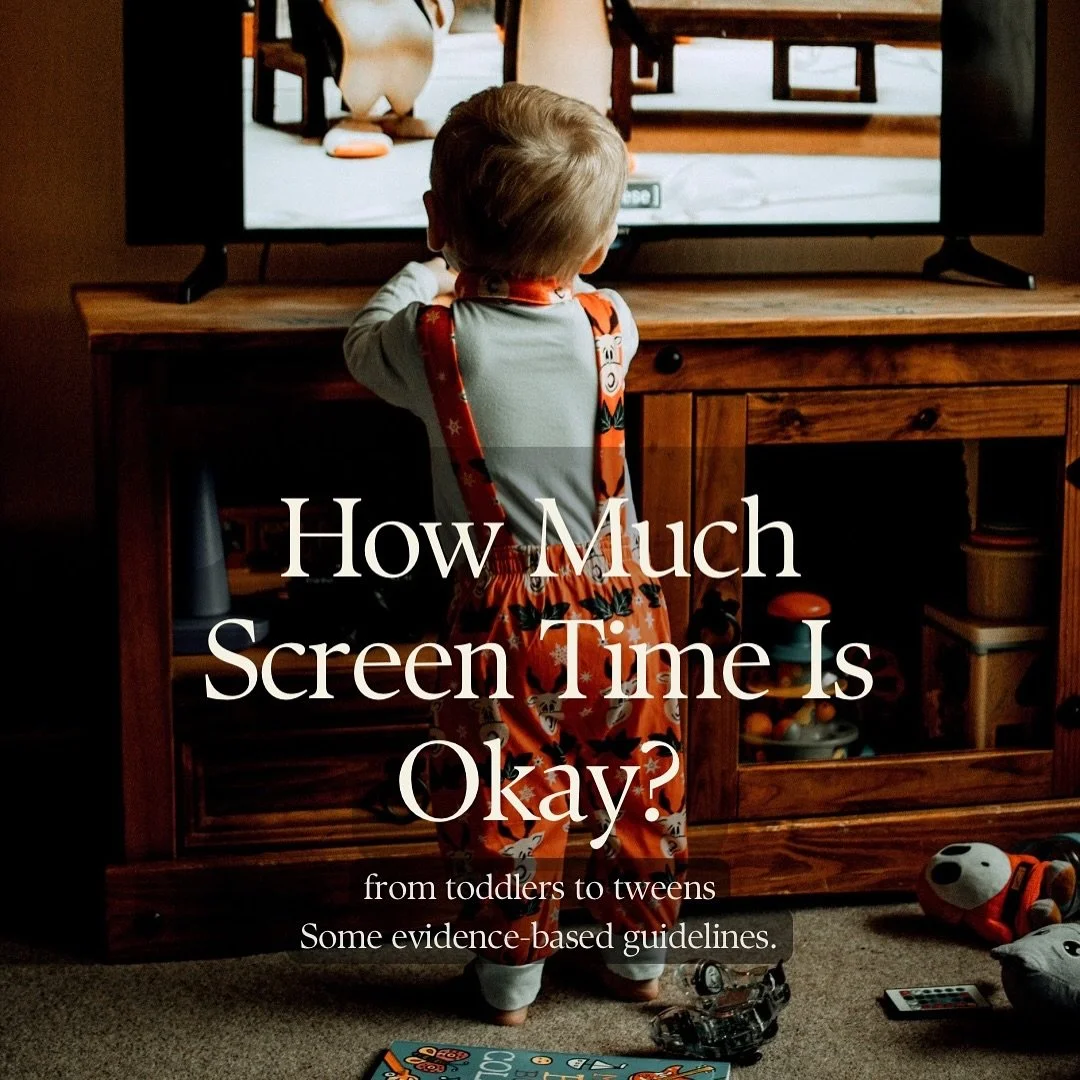 &ldquo;How much screen time is okay?&rdquo;

It&rsquo;s a question I hear from so many parents and the answer isn&rsquo;t about chasing a magic number.

Instead of chasing perfect numbers, let&rsquo;s think about:
📺What they&rsquo;re watching
📺Who 