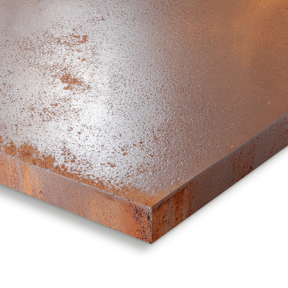 Corten steel sheet material