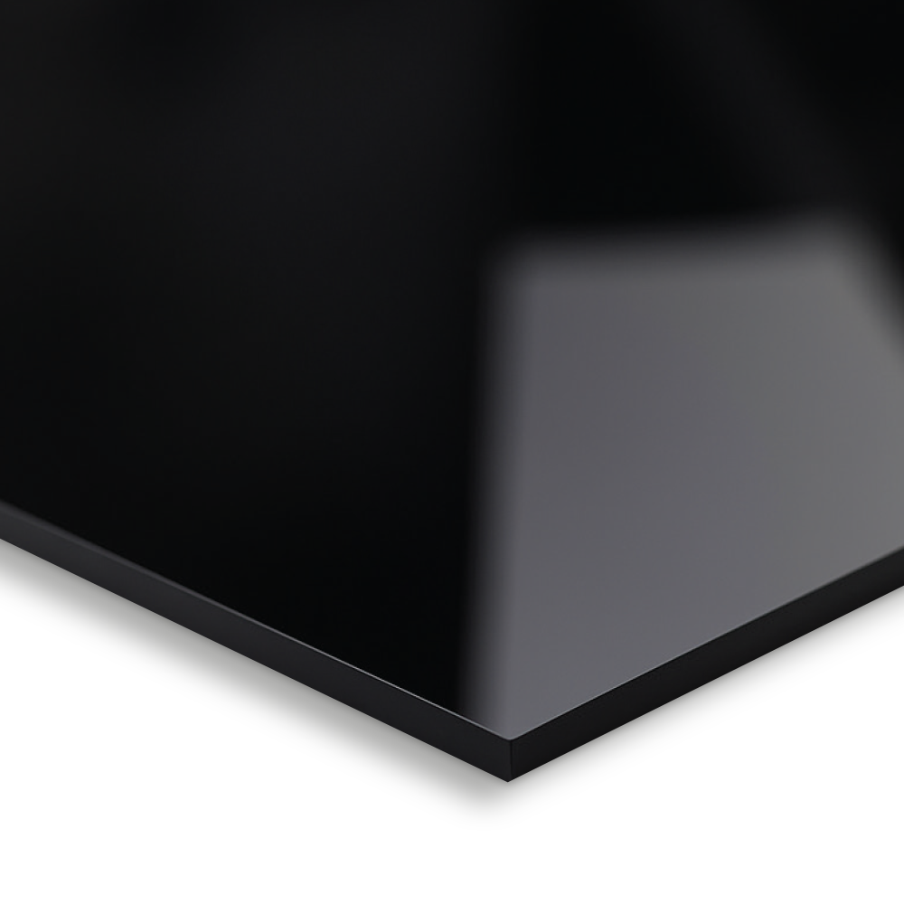 Black acrylic PMMA sheet material