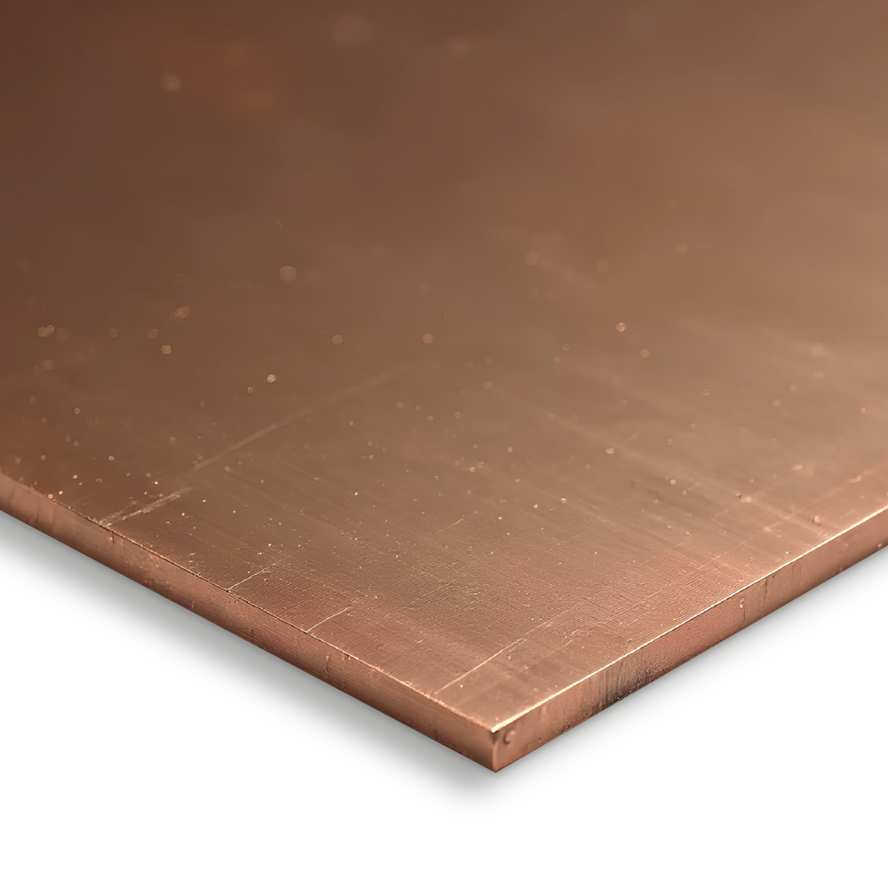 Kopparplåt CW024A 1/2 hård för laserskärning
