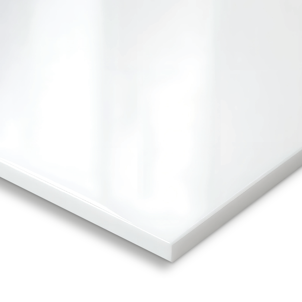 Vit akrylplatta (PMMA) för CNC-precisionsskärning