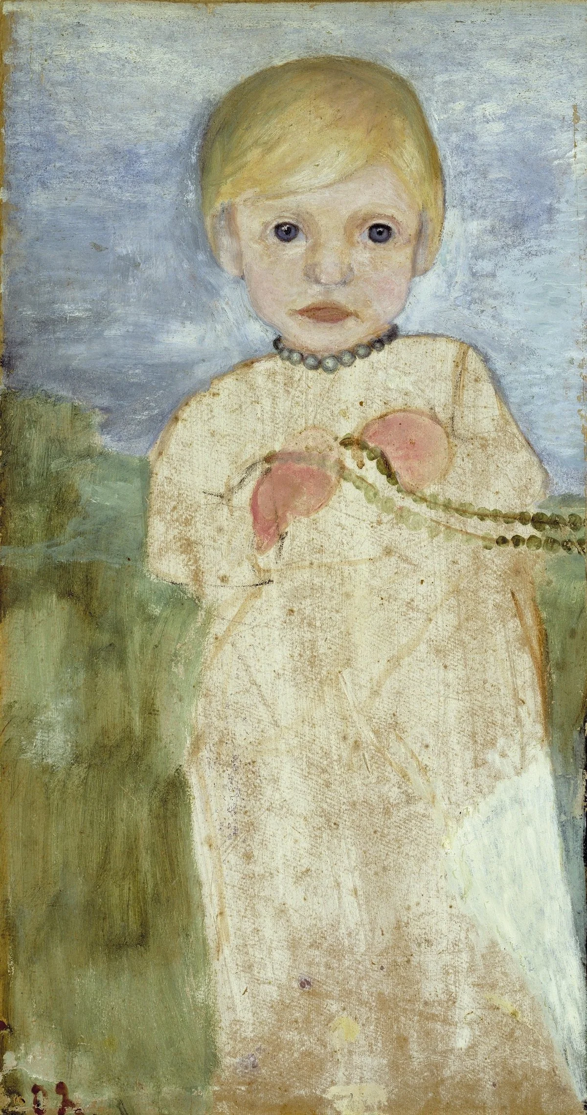 Paula Modersohn-Becker, Mieke Vogeler mit Perlenkette, 1902