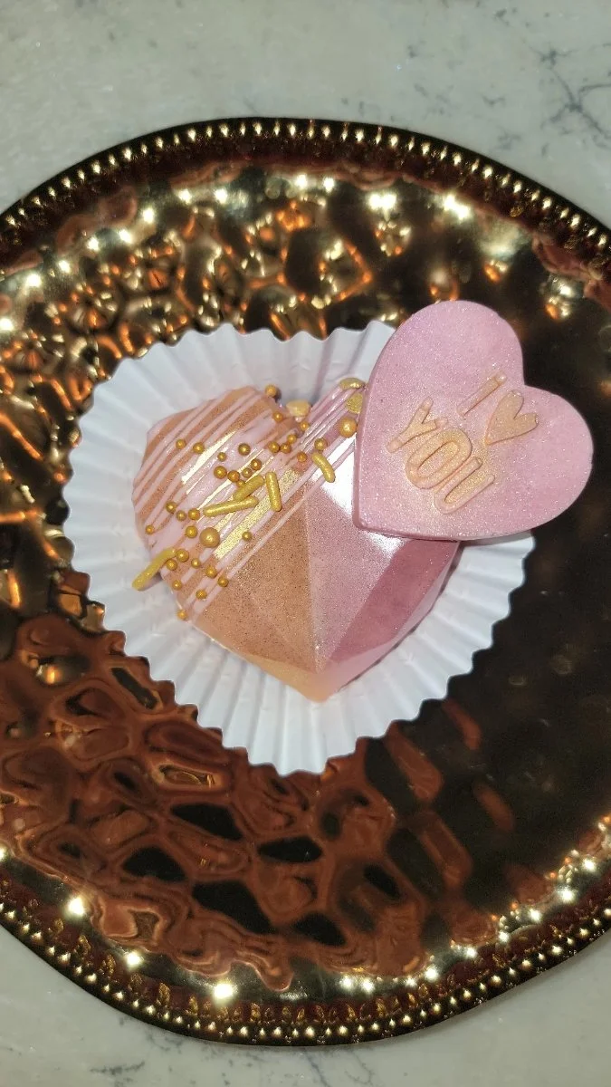 Valentines Day Cake Hearts