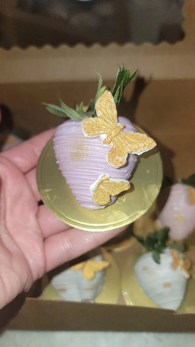 Butterfly Chocolate covered strawberries