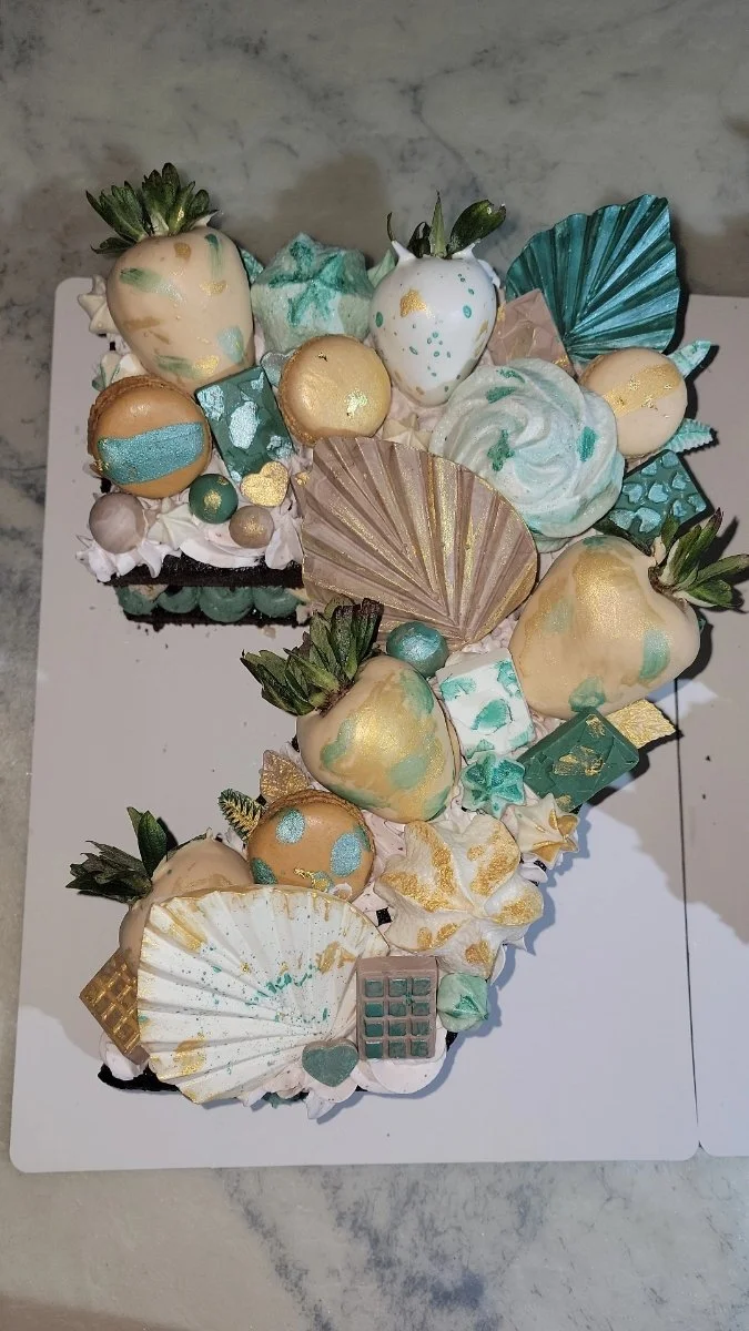 Art Deco Number Cake