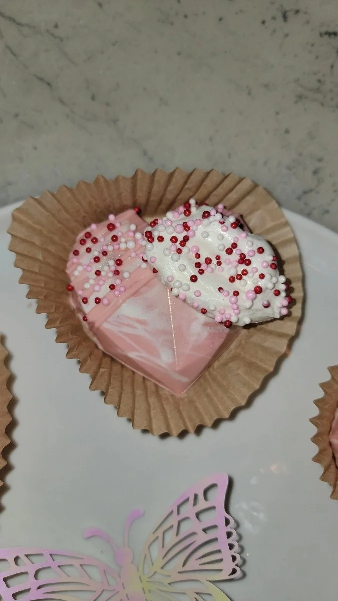 Valentines Day Cake Hearts