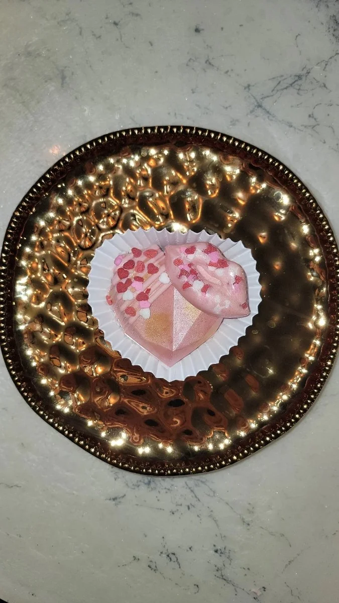 Valentines Day Cake Hearts