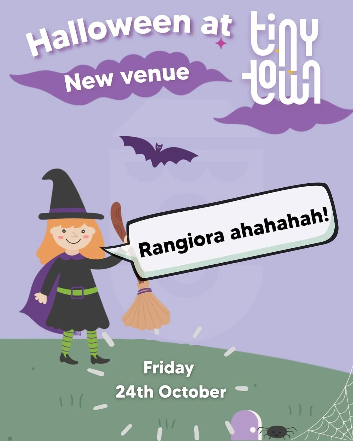 Here&rsquo;s a treat for our North Canterbury families! We enjoy our sessions in Rangiora so much that we&rsquo;ve just added in some special Halloween fun for you all 🎃

Tickets available now! 💛

#roleplay #kidsroleplay #pretendplay #imaginativepl