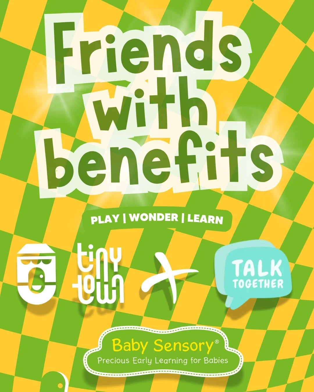 Tiny Town x Baby Sensory &ndash; Friends With Benefits 🌞

Tiny Town and Baby Sensory are teaming up to bring you a relaxed, high-value summer play event designed for little ones and their grown-ups.

✨ What&rsquo;s included: - A 1-hour Tiny Town or 