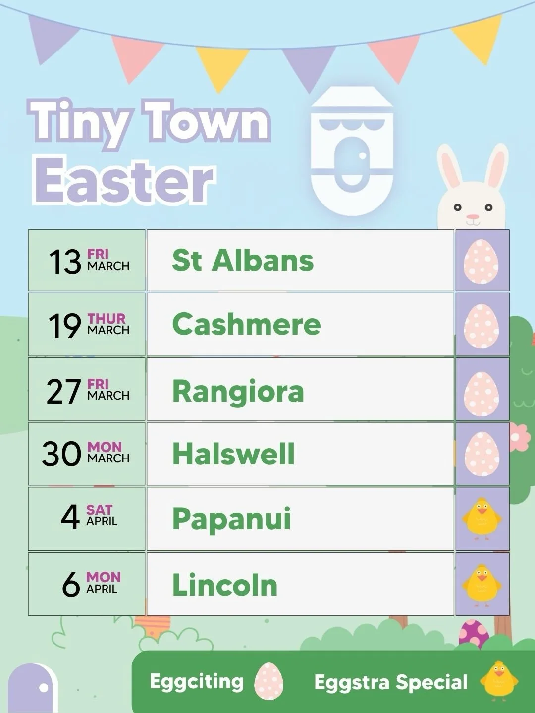 Our Easter sessions are nearly here and we&rsquo;re stoked to bring you an experience like no other! 

All sessions will feature a limited edition area with a large cottage tent - where inside you&rsquo;ll discover a bunny afternoon tea and an intera