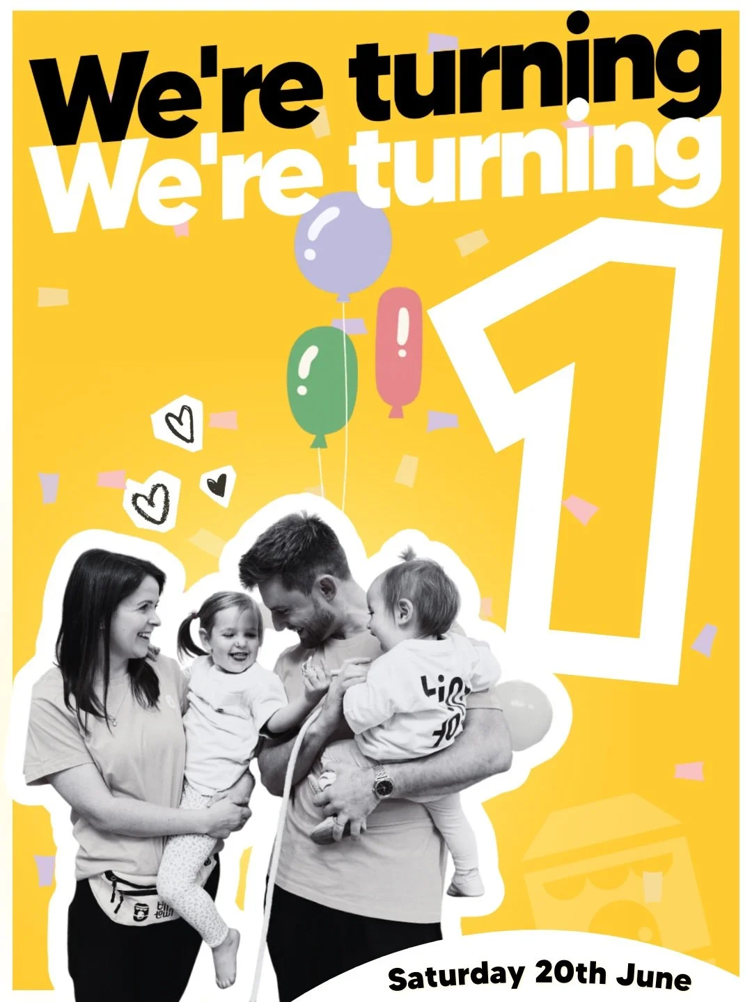 Save the date! 💌

It&rsquo;s almost our first birthday and we have some epic party sessions planned for you on Saturday 20th June!

We&rsquo;ve roped in a bunch of local businesses to make this an extra special event 🥳 want to be involved?! It&rsqu
